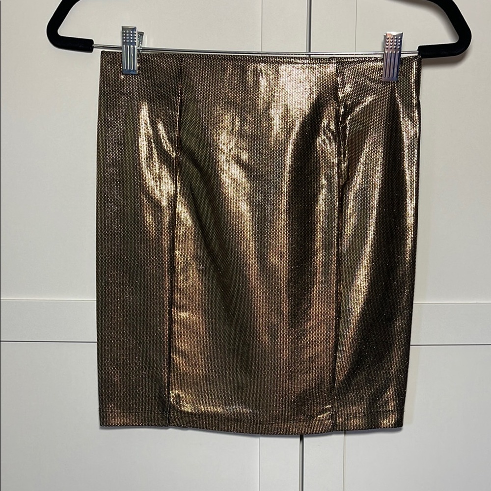 Metallic Gold Skirt